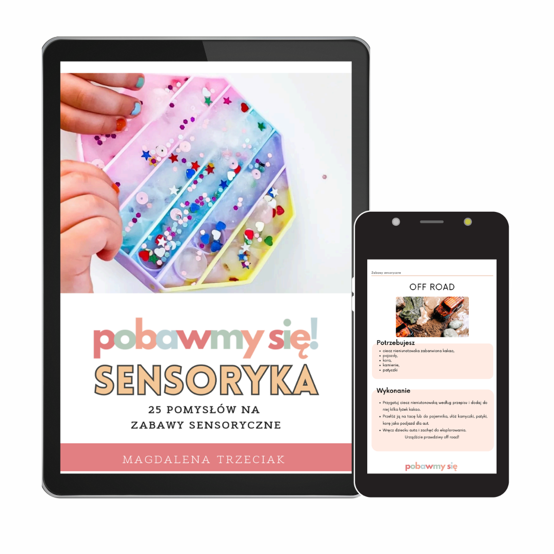 E-book: "Sensoryka – 25 pomysłów na zabawy sensoryczne"
